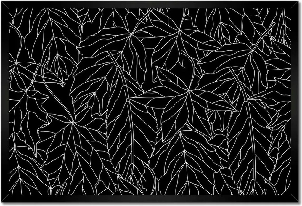 Poszterek keretben 60x40 Leveles absztrakt