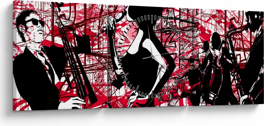 Kép - Jazz (órával) (90x30 cm)
