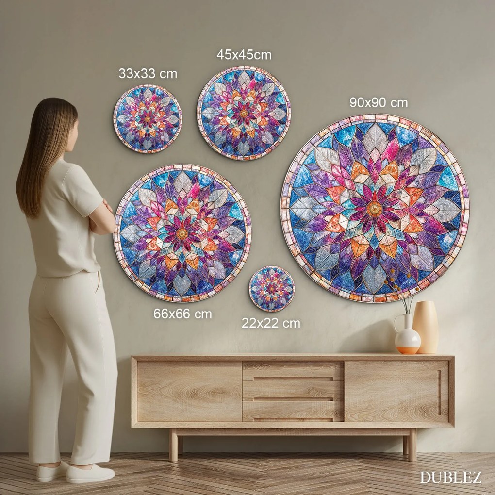 DUBLEZ | Mandala kép - Aurora | Prémium UV nyomtatás