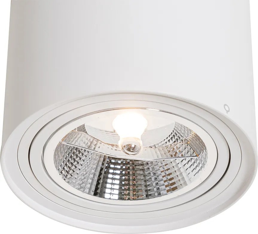 4 darabos modern fehér, forgatható és dönthető AR111 mennyezeti spotlámpa szett - Rondoo Up