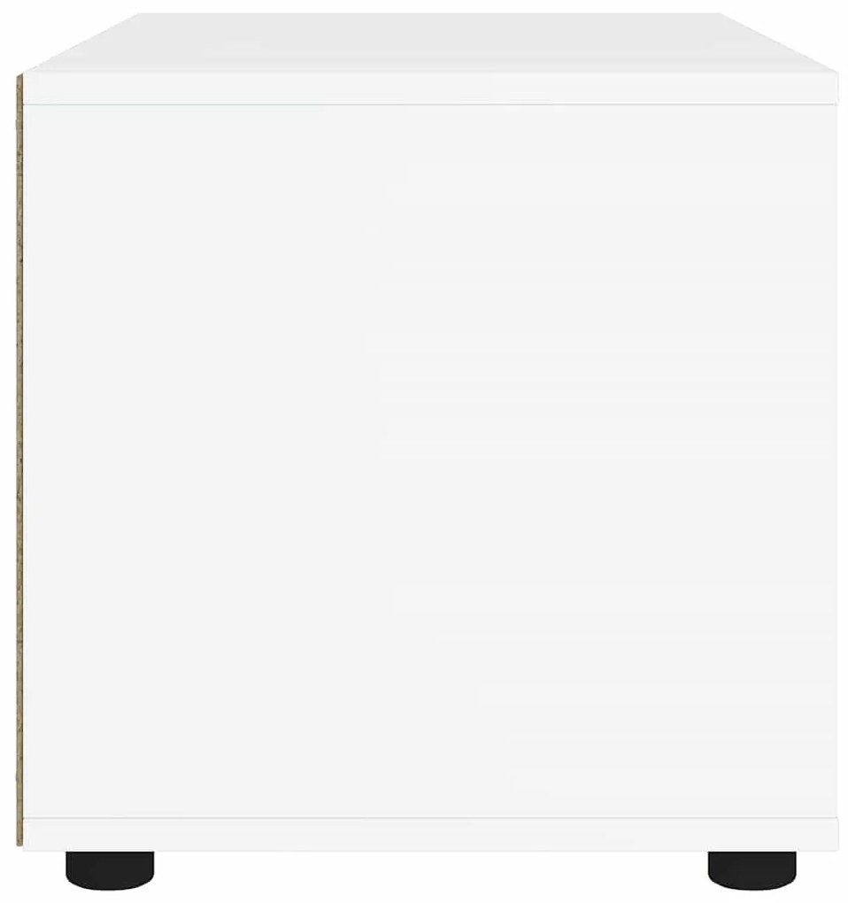 VISNES fehér szerelt fa TV-szekrény 100x40x38 cm