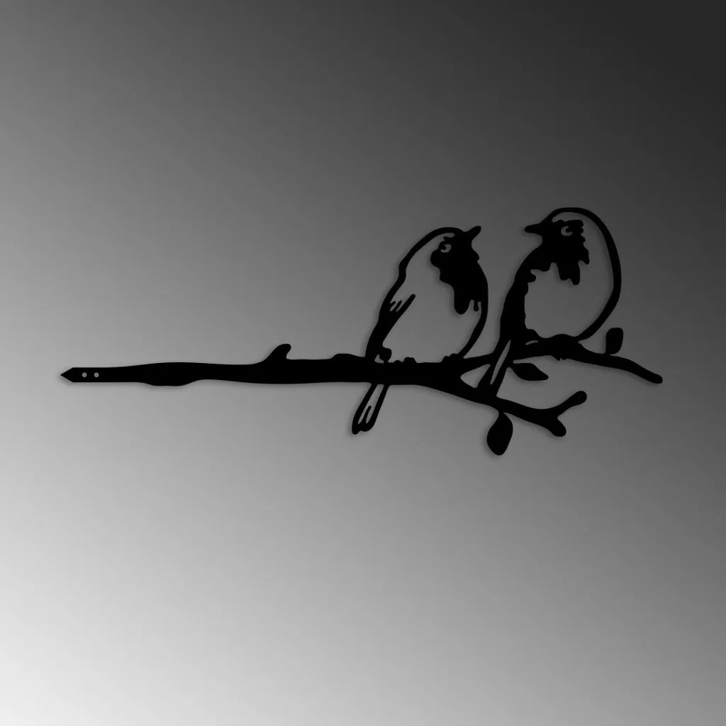 Bird fém kerti dísztárgy, fekete, 50×20 cm – TR565TNL1304