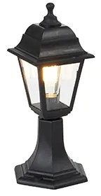 Klasszikus kültéri oszlop lámpa fekete 44 cm IP44 - Capital