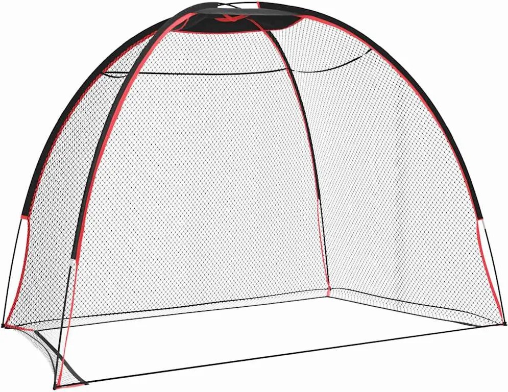 vidaXL Golf Edzősegéd Fekete 314 x 150 x 206 cm Poliészter