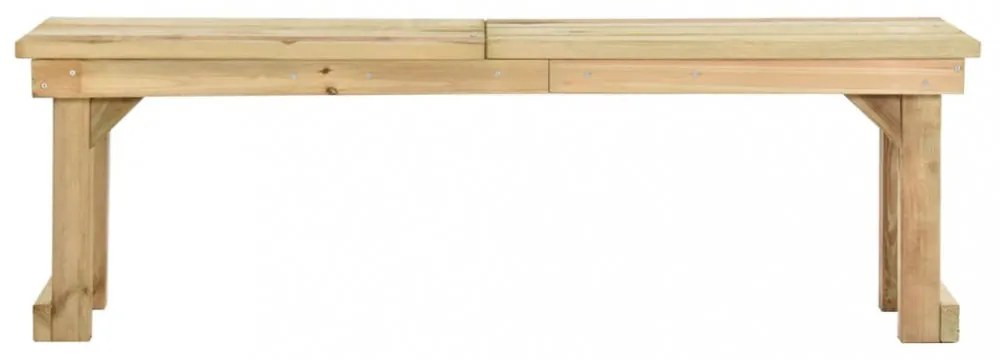 impregnált fenyőfa kerti pad 140 cm
