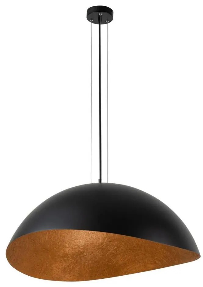 SOLARIS lógcsillár 1xE27/60W/230V fekete/réz