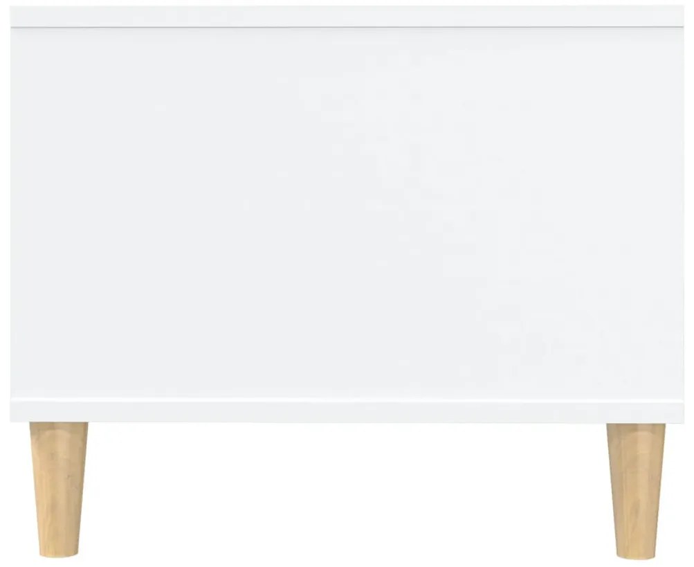 Fehér szerelt fa dohányzóasztal 102 x 50 x 40 cm