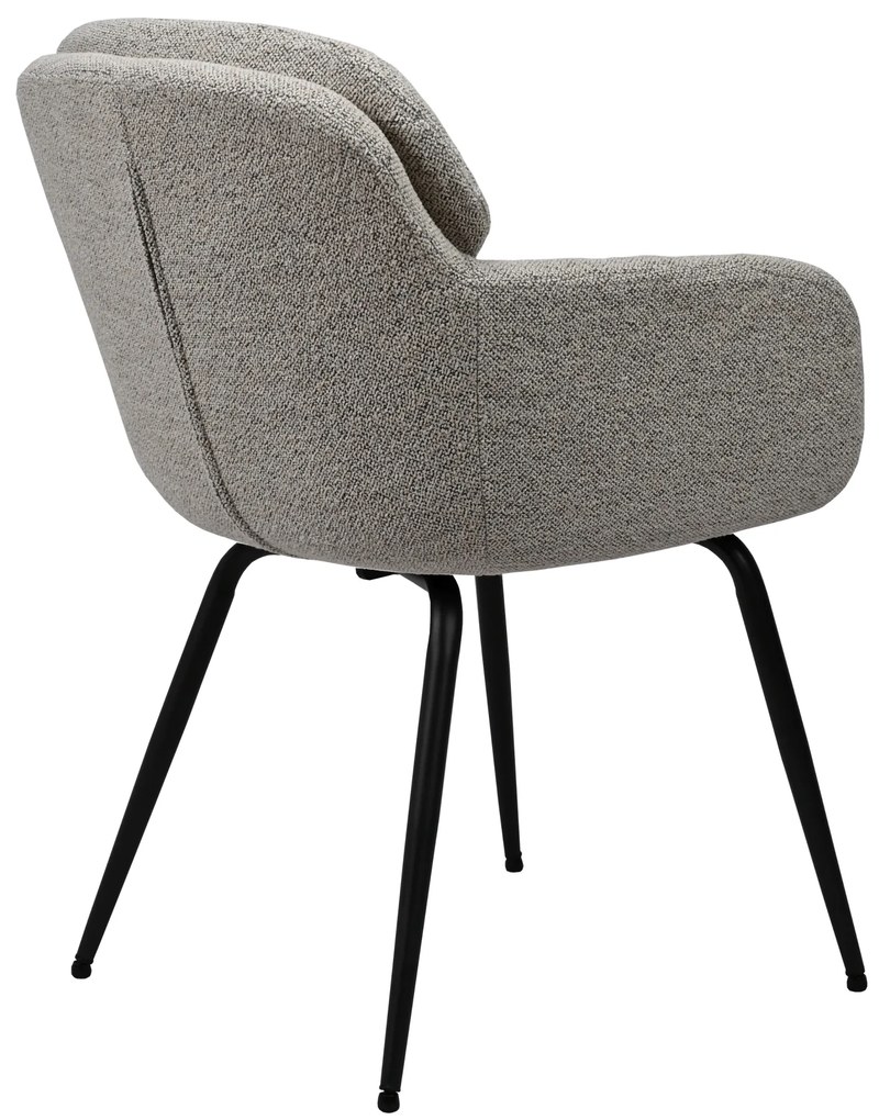 MAZZONI EXPORT GEORGIA Beige Latte (Monza 60 szövet) - MODERN KÁRPITOZOTT BOUCLÉ SZÉK NAPPALIBA/ÉTKEZŐBE/LOFT IRODÁBA