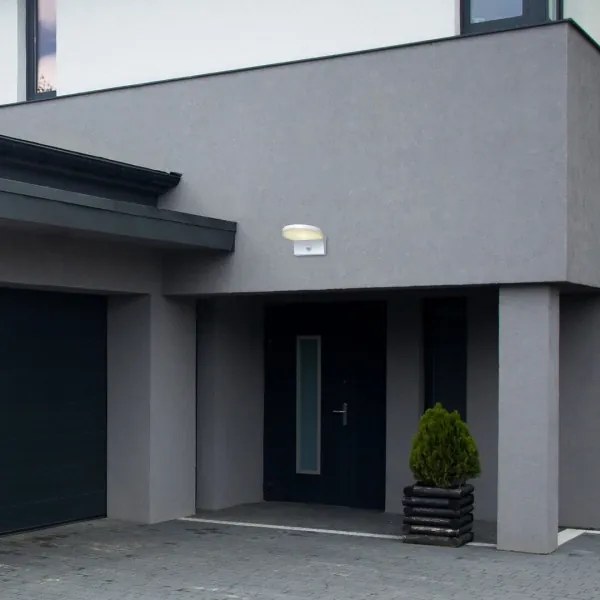 Rabalux 77120 -LED Kültéri fali lámpa érzékelővel BATIDA LED/9W/230V IP54 fehér