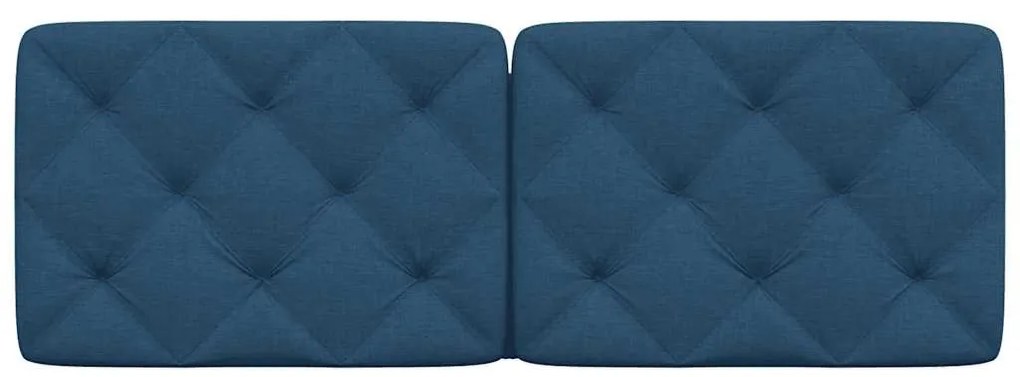 kék szövet fejtámla párna 120 cm