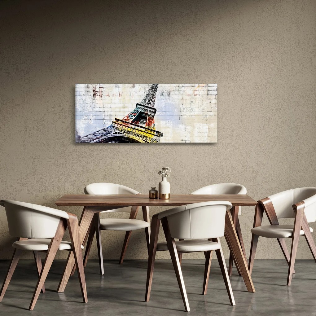 Kép - Az Eiffel-torony digitális művészete (120x50 cm)