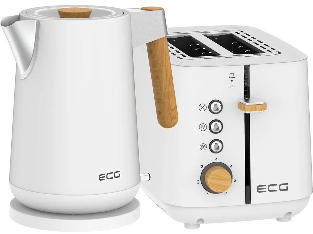 ECG ST 2768 kenyérpirító Timber White