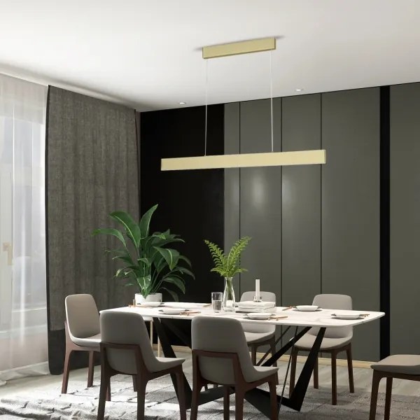 Immax Neo 07128L-LED Dimmelhető csillár LISTON arany LED/18W/230V ZigBee + távirányító Tuya