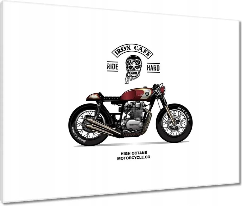 Vászonkép 80x60 Motorkerékpár Antik Vintage