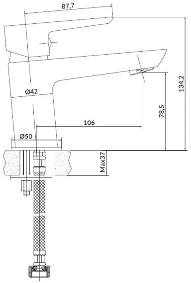 Cersanit S952-004 zuhanyszett csapteleppel + MILLE mosdó csaptelep, króm