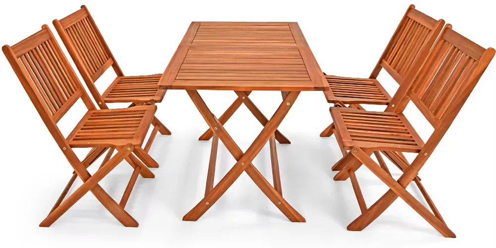 Deuba Sydney light 1+4 fa garnitúra - akác