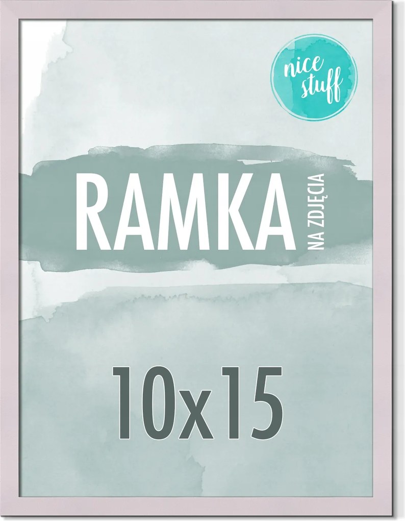 Képkeret 10x15 A6 Képkeret Fotó 15x10 Mdf Púder Lila