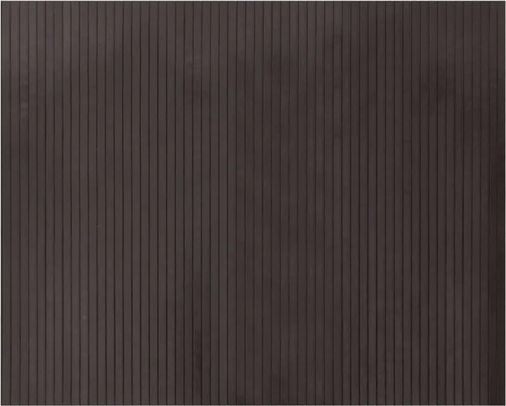 vidaXL négyszögletű sötétbarna bambusz szőnyeg 80 x 100 cm