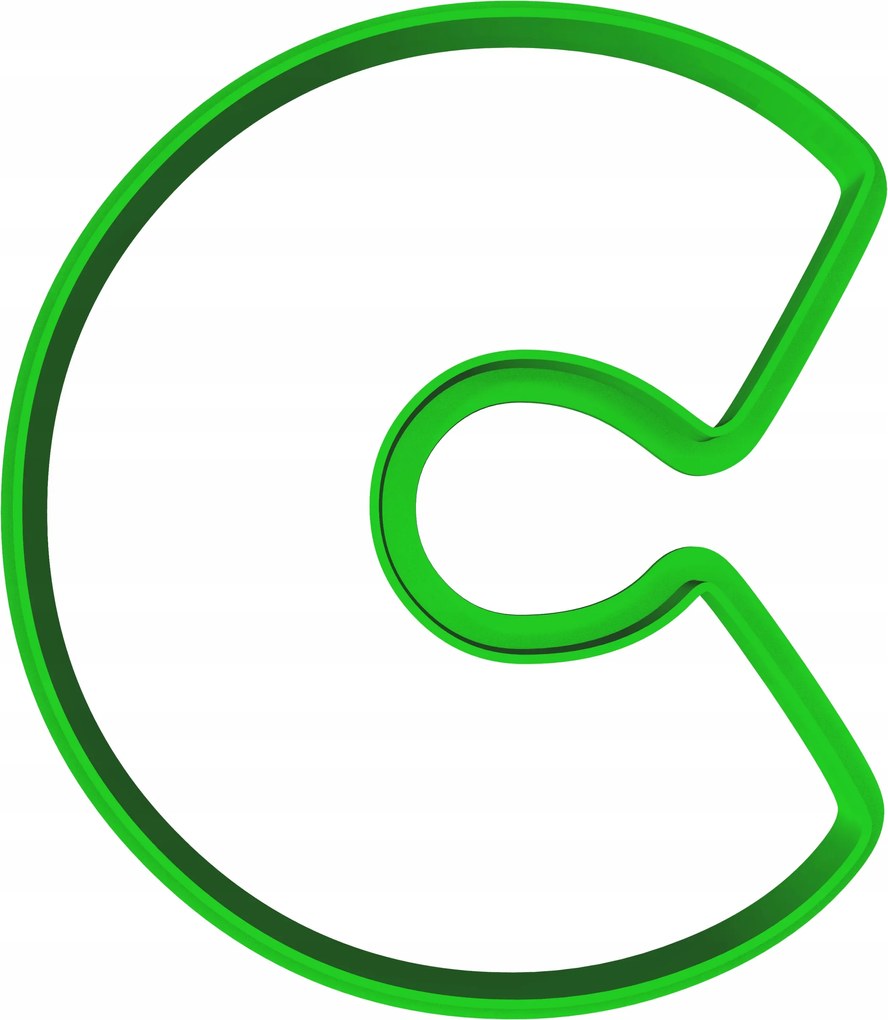 Oktató Keksz- És Mézeskalács lyukasztó C betű 8cm