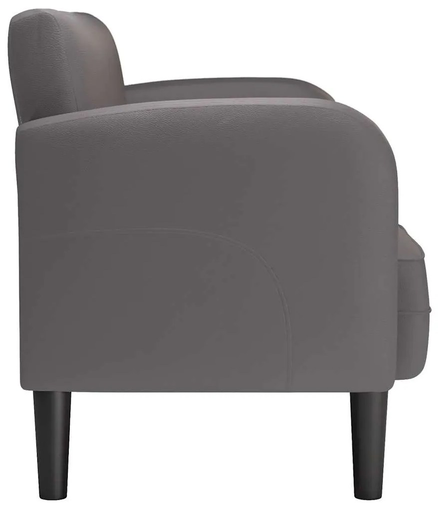 szürke műbőr Loveseat kanapé 110 cm