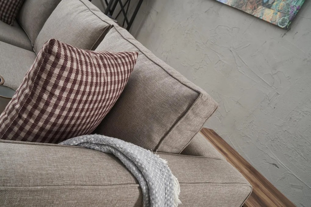 3 személyes kanapé Kale Linen - Krém