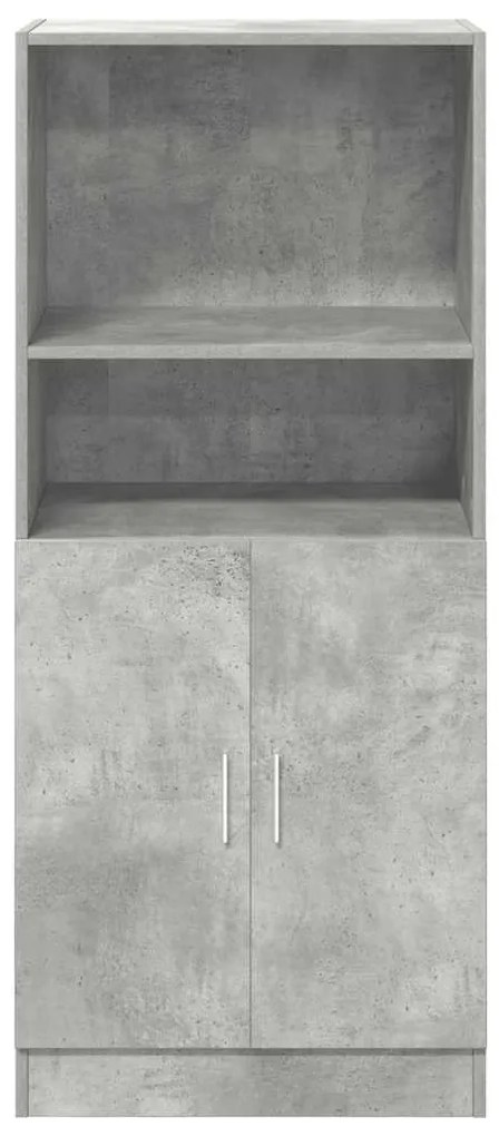 betonszürke szerelt fa konyhaszekrény 57 x 41,5 x 131,5 cm