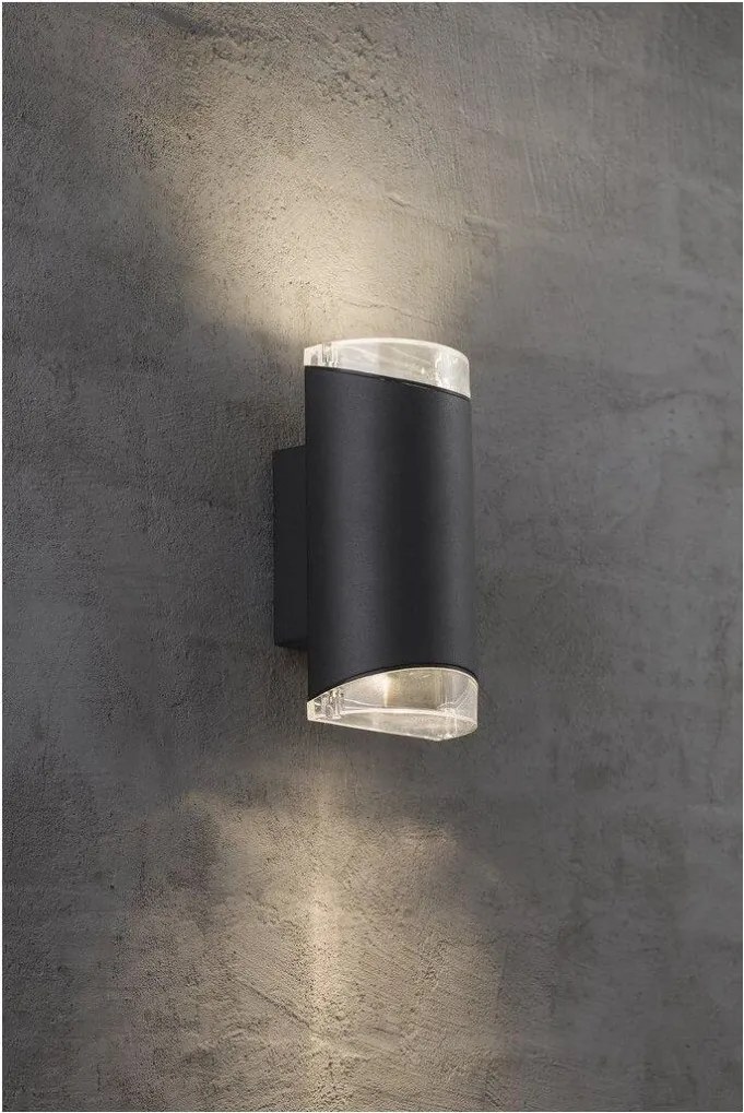 NORDLUX 45481003 ARN Modern Kültéri Fali Lámpa Fekete GU10 IP44