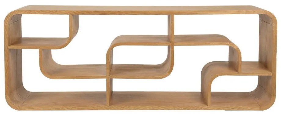 Natúr színű tölgyfa könyvespolc 60x160x35 cm Seven – Zuiver