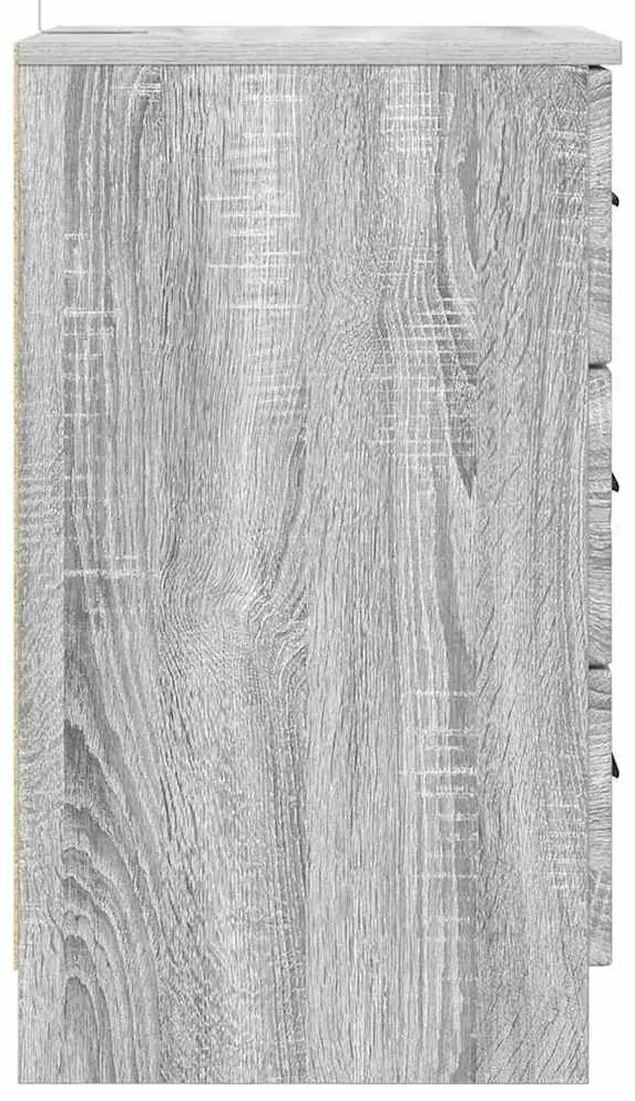 Éjjeliszekrény fiókkal Szürke sonoma 38 x 38 x 66 cm Faanyag