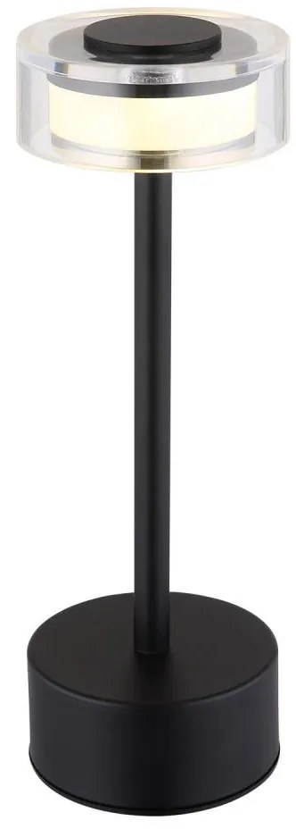 Globo 21026S - LED Dimmelhető asztali lámpa SHIRA LED/2,5W/3,7V 2700/4000/6500K fekete