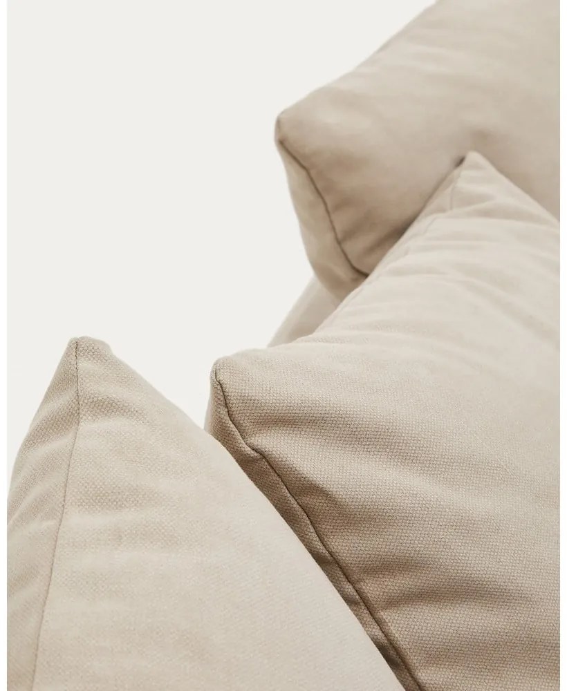 Bézs len kanapé 340 cm Nora – Kave Home