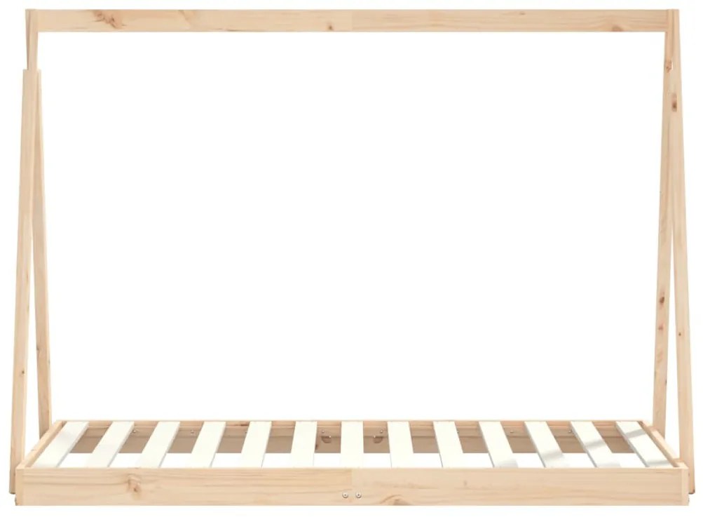 tömör fenyőfa gyerekágykeret 80 x 160 cm