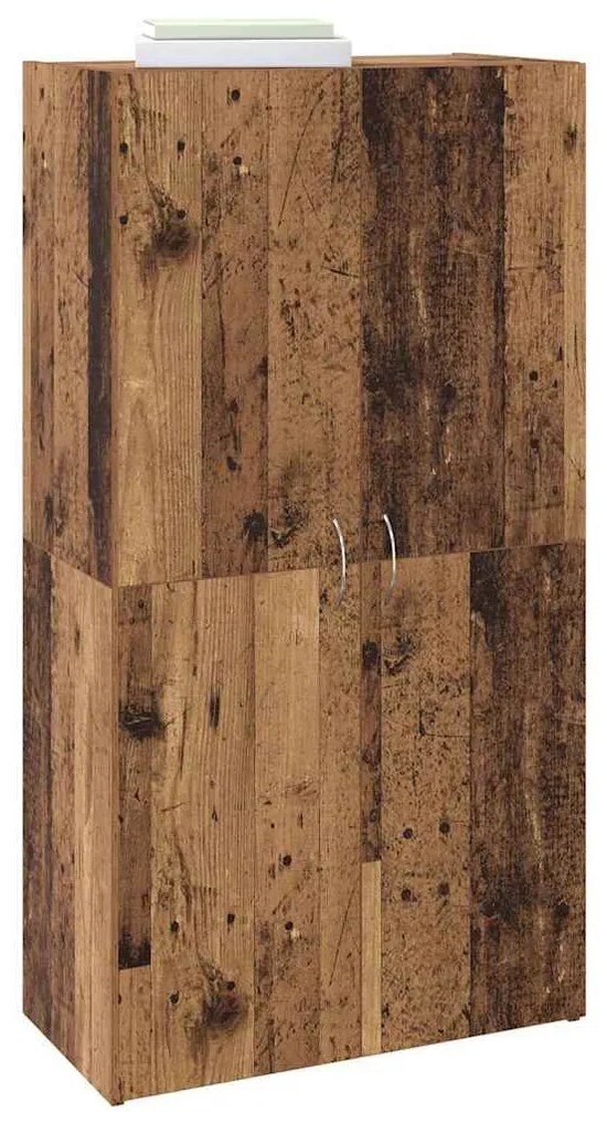 Irodai szekrény polcokkal Régi fa 60 x 32 x 115 cm Faanyag