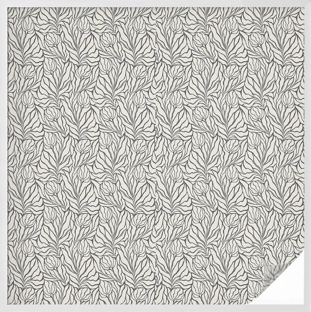 Tejfólia Ablaküveg Védelem és Adatvédelem Levelek Virágok 100x100 cm