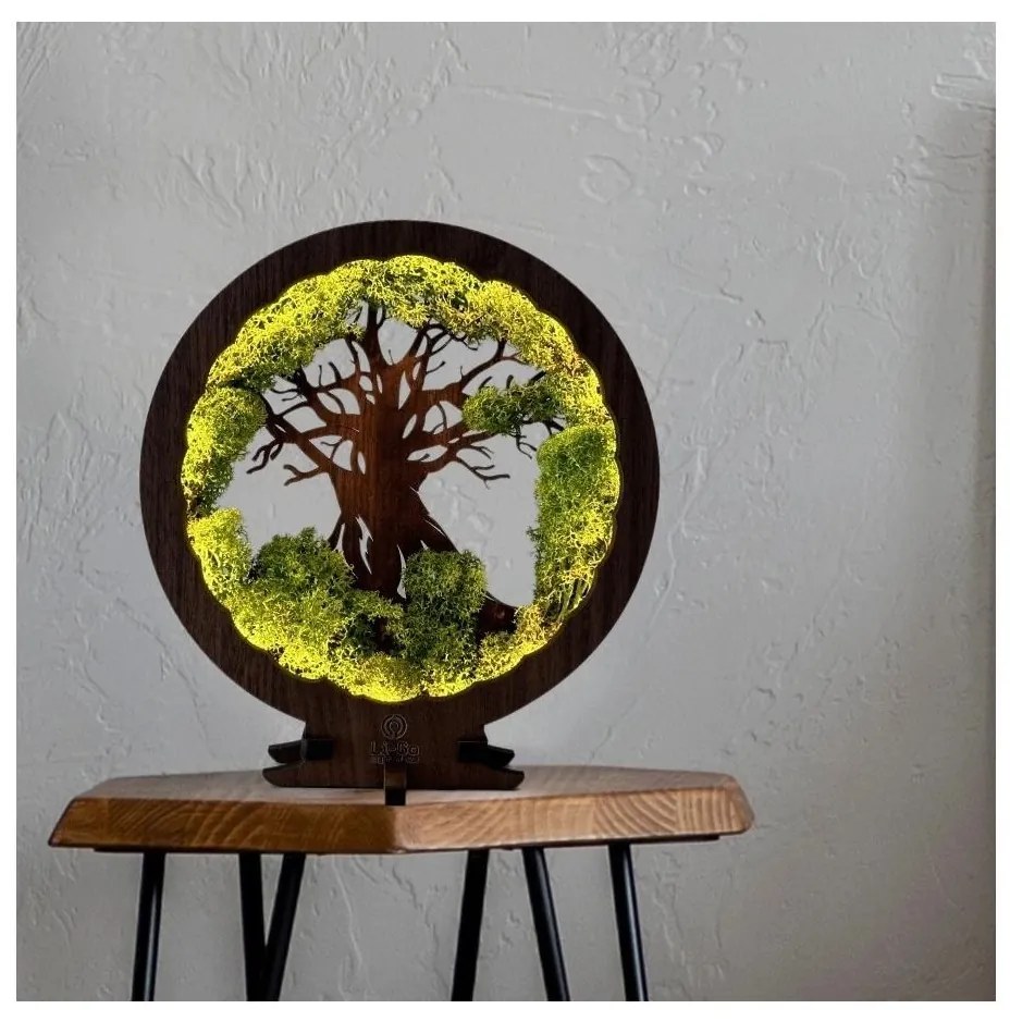 Li-Go 23604/DUB2 - Fényerőszabályozható LED asztali dekoráció LED/12W/230V 20x22 cm tölgy