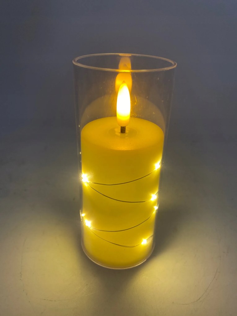 Led Dekorációs Gyertya 12,5 cm – 2 db-os szett Realisztikus Lánghatás