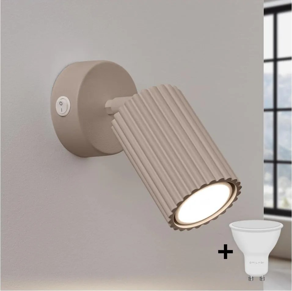 BRILAGI - LED fali spotlámpa CRESTO 1xGU10/10W/230V taupe