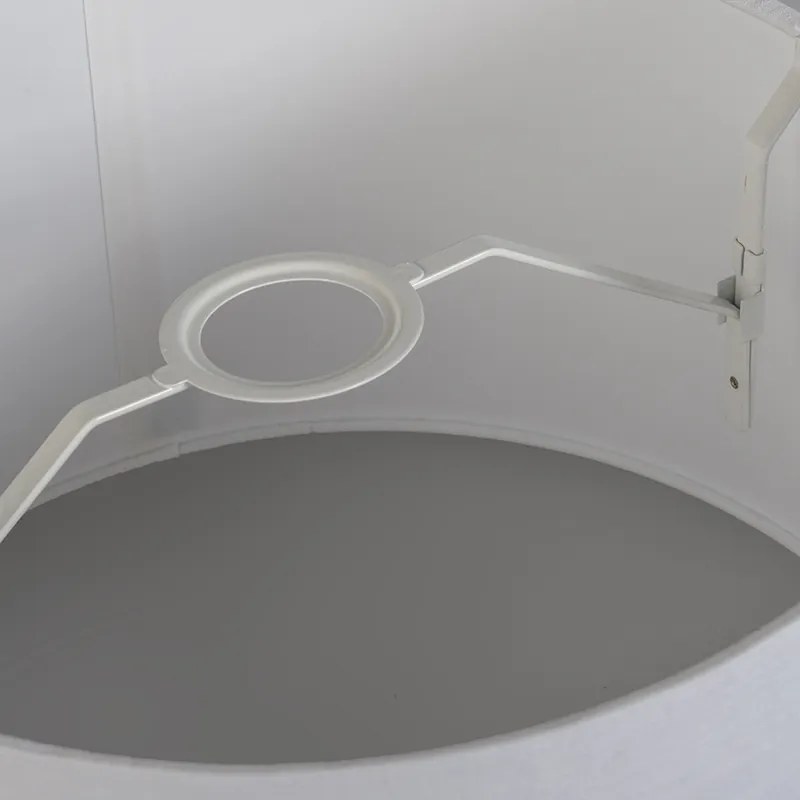 Fekete vászon lámpaernyő 35 cm