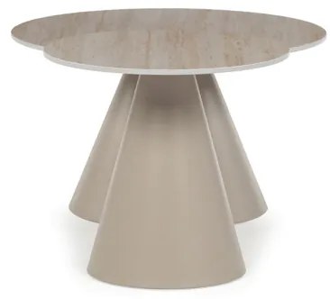 Dohányzóasztal 70×70×40,5 cm, Kerámia Travertin. CT-F4118 TRV