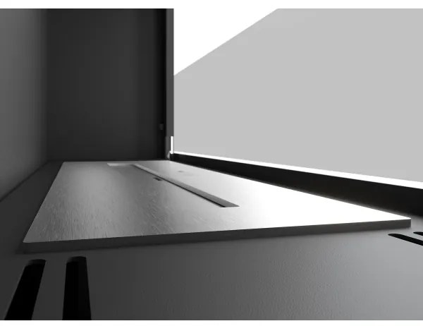 InFire - Beépített BIO kandalló 49x90 cm 3kW fekete