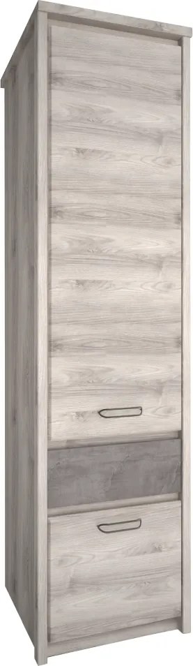 Polcállvány 2D1S, nairobi gesztenye/onix, JESI NEW