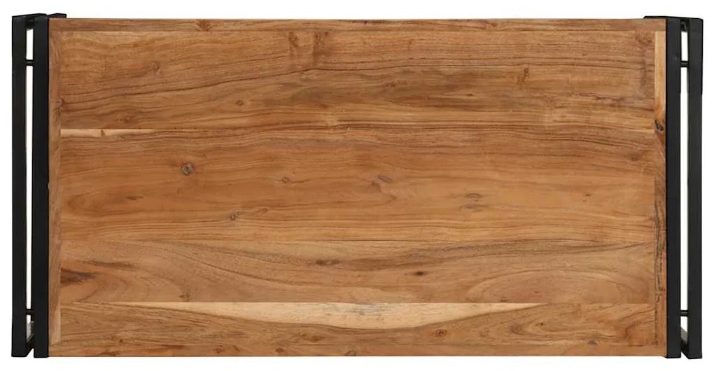 Tömör akácfa dohányzóasztal 100x50x35 cm