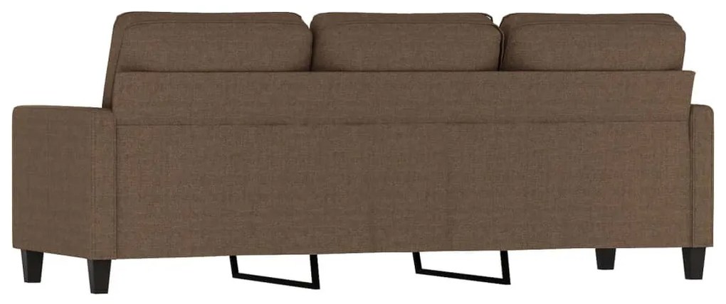 vidaXL 3 személyes barna szövetkanapé 180 cm