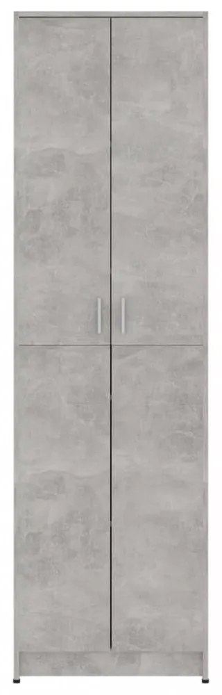 betonszürke szerelt fa előszobaszekrény 55 x 25 x 189 cm