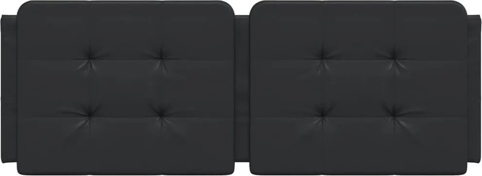 fekete műbőr fejtámla párna Zadar 120 cm