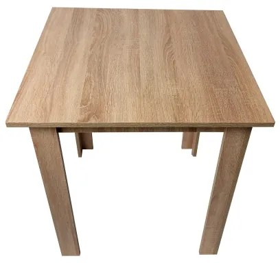 Négyzet alakú LEVI étkezőasztal, tölgyfa