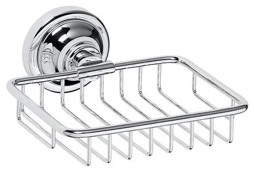 Ezüstszínű szappantartó 14x6,5 cm