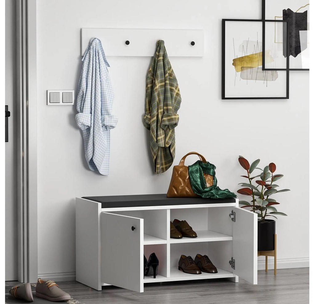 Előszoba szett Zorro (fehér). Akció -28%. 1089010