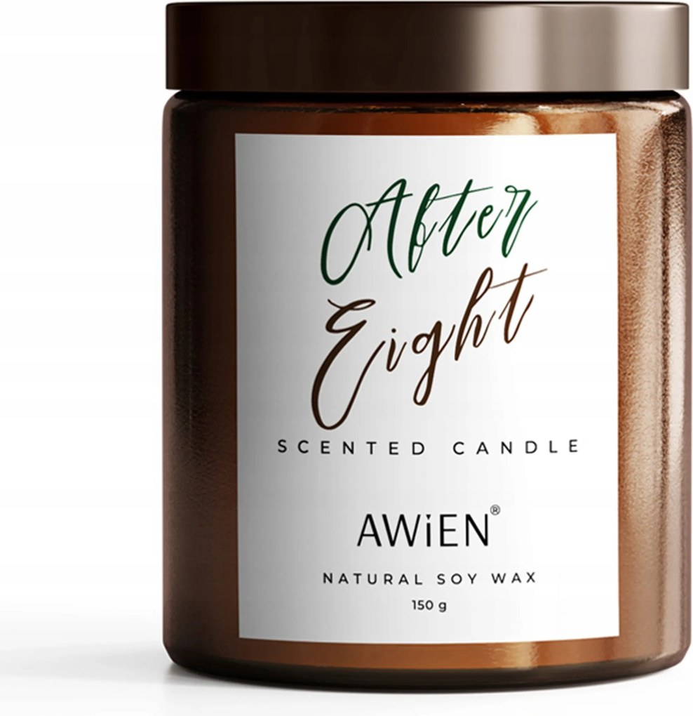Illatos szójagyertya üvegben Lengyel After Eight 180 ml