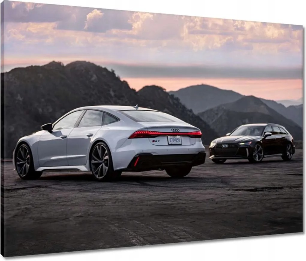 Vászonkép 80x60 Fehér Audi RS7 Autó
